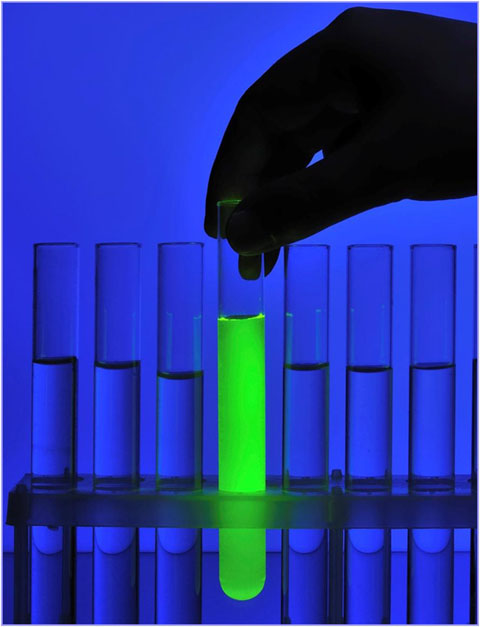 fluorescent test tube